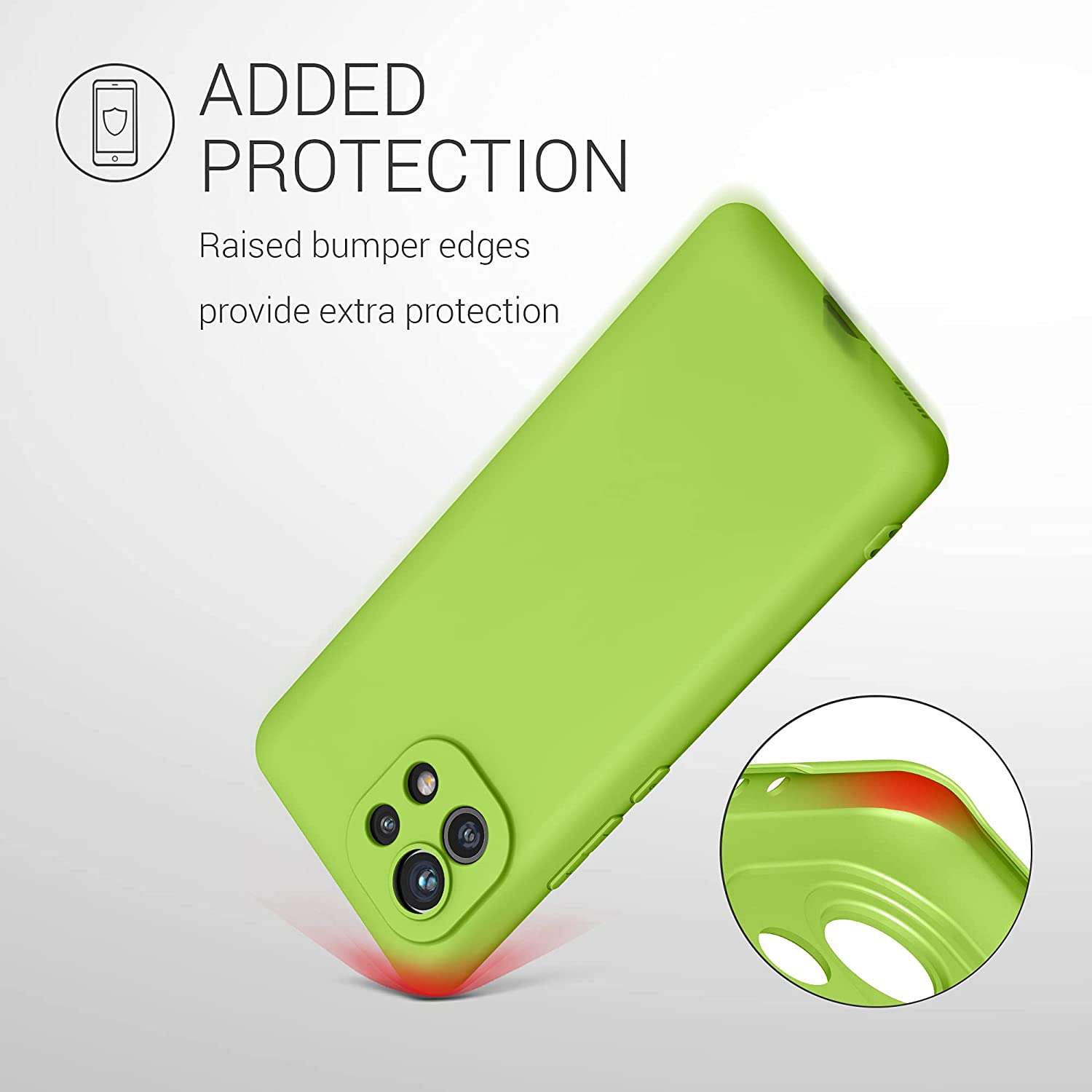 KW Xiaomi Mi 11 Θήκη Σιλικόνης TPU - Green Pepper - 54188.220