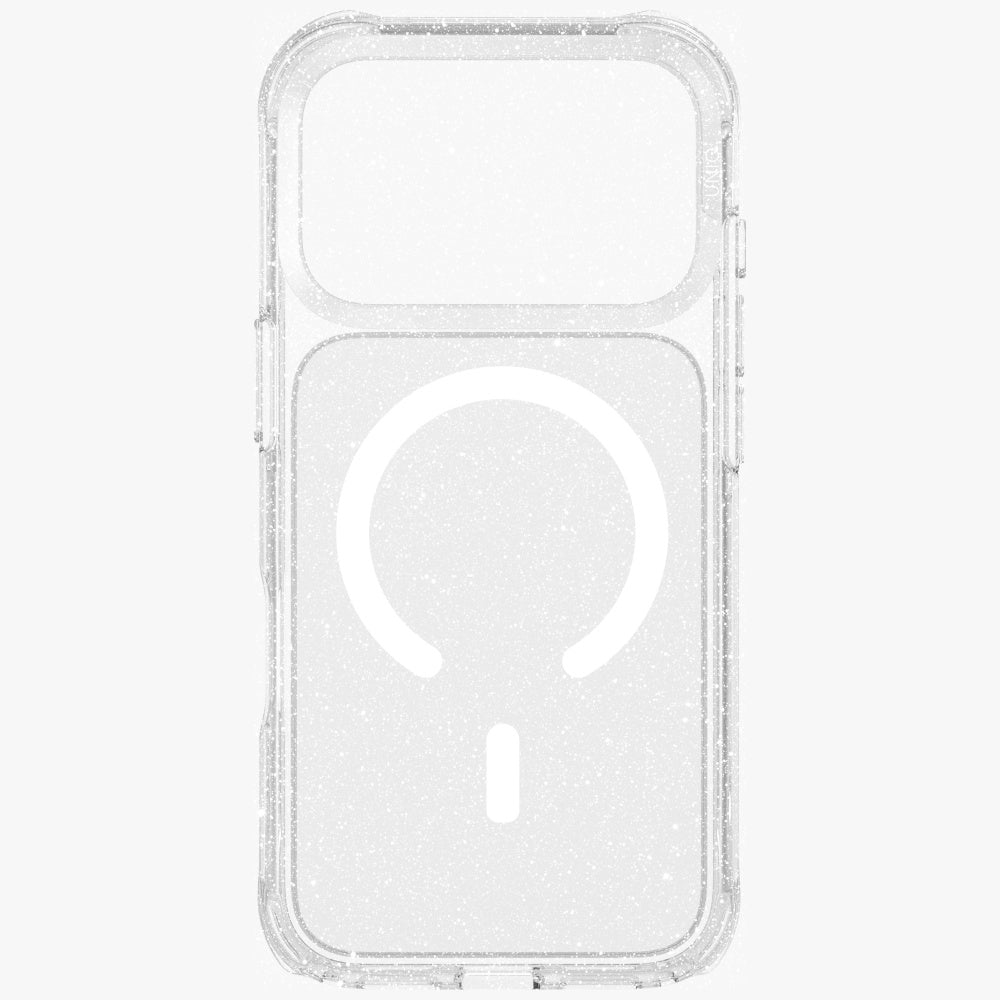 Uniq iPhone 17 Pro - LifePro Xtreme Magclick - Σκληρή Θήκη με Πλαίσιο Σιλικόνης και MagSafe - Clear / Glitter