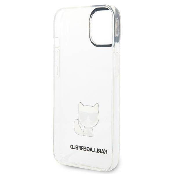 Karl Lagerfeld iPhone 14 Plus - Choupette Body Σκληρή Θήκη με Πλαίσιο Σιλικόνης - Διάφανη - KLHCP14MCTTR