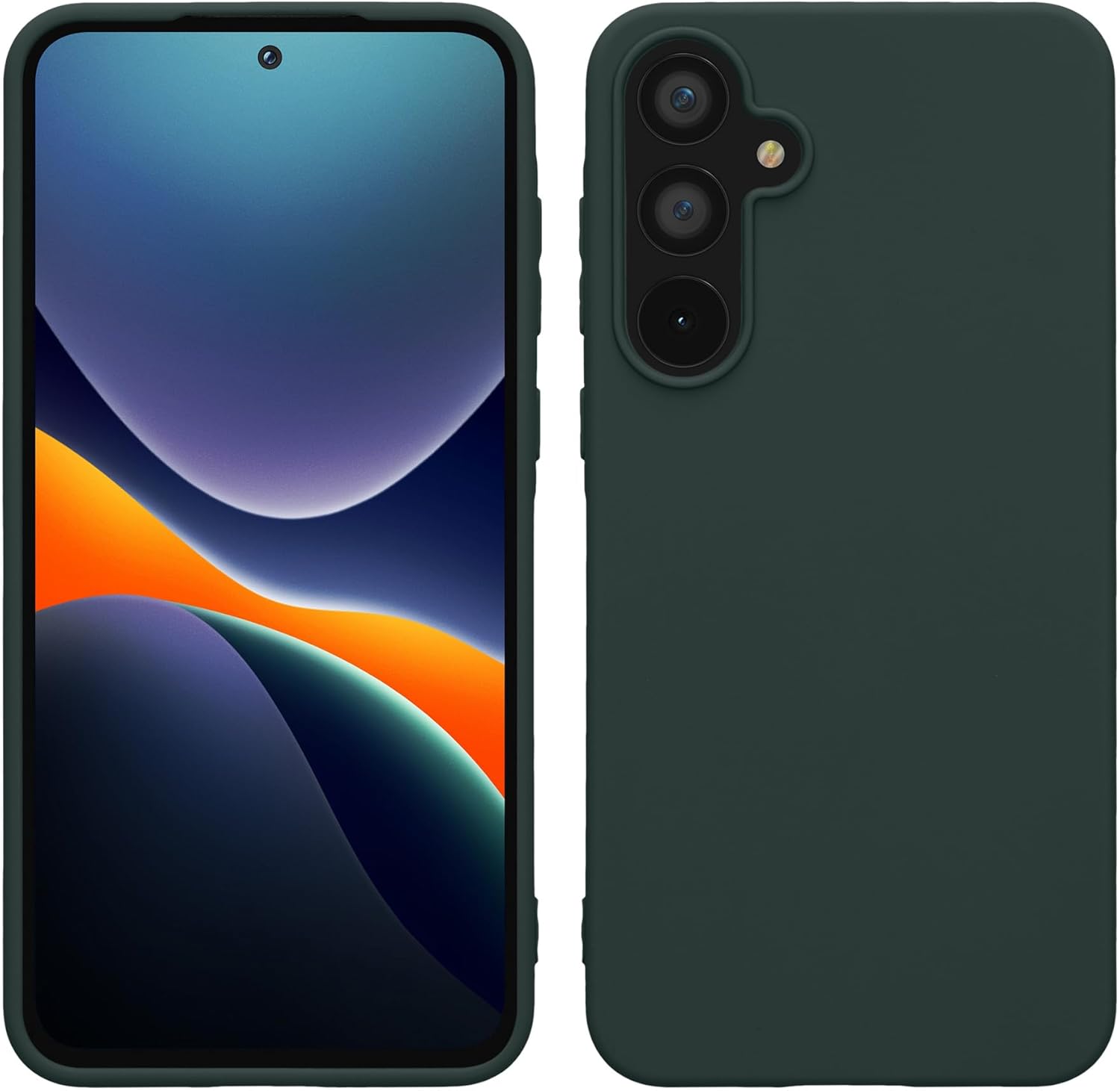KW Samsung Galaxy A55 5G Λεπτή Θήκη Σιλικόνης TPU - Moss Green