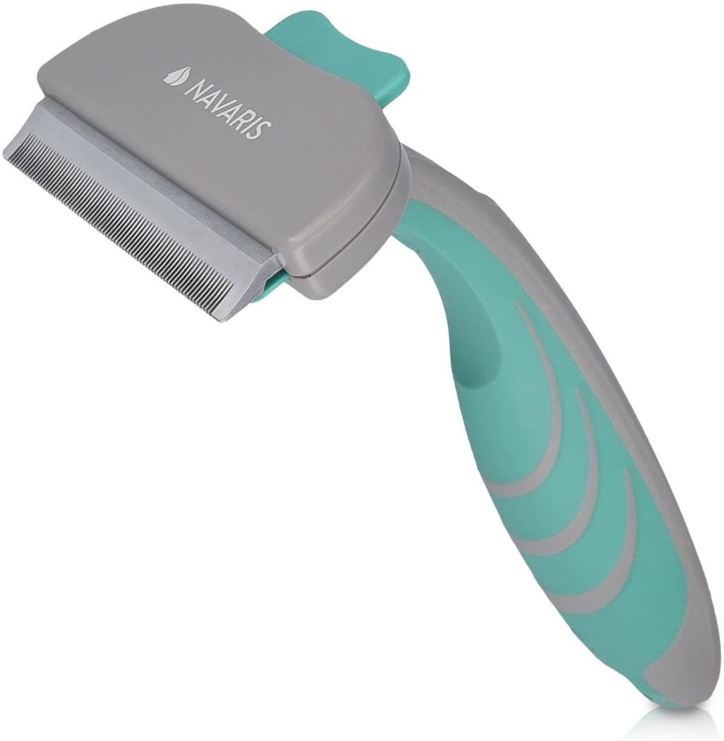 Navaris Χτένα για Κατοικίδια - Grey / Turquoise - 44331