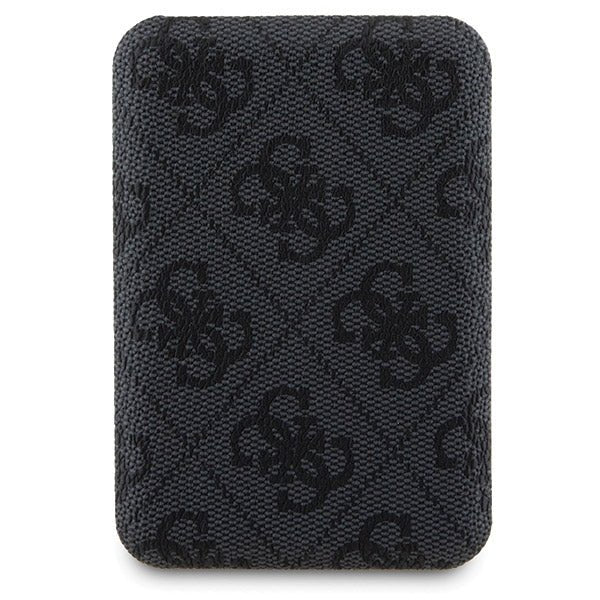 Guess iPhone 15 Pro Max - 4G Metal Logo Σετ MagSafe Σκληρή Θήκη με Επένδυση Συνθετικού Δέρματος και Powerbank 5000mAh - Black - GUBPM5P15X4GEMGK