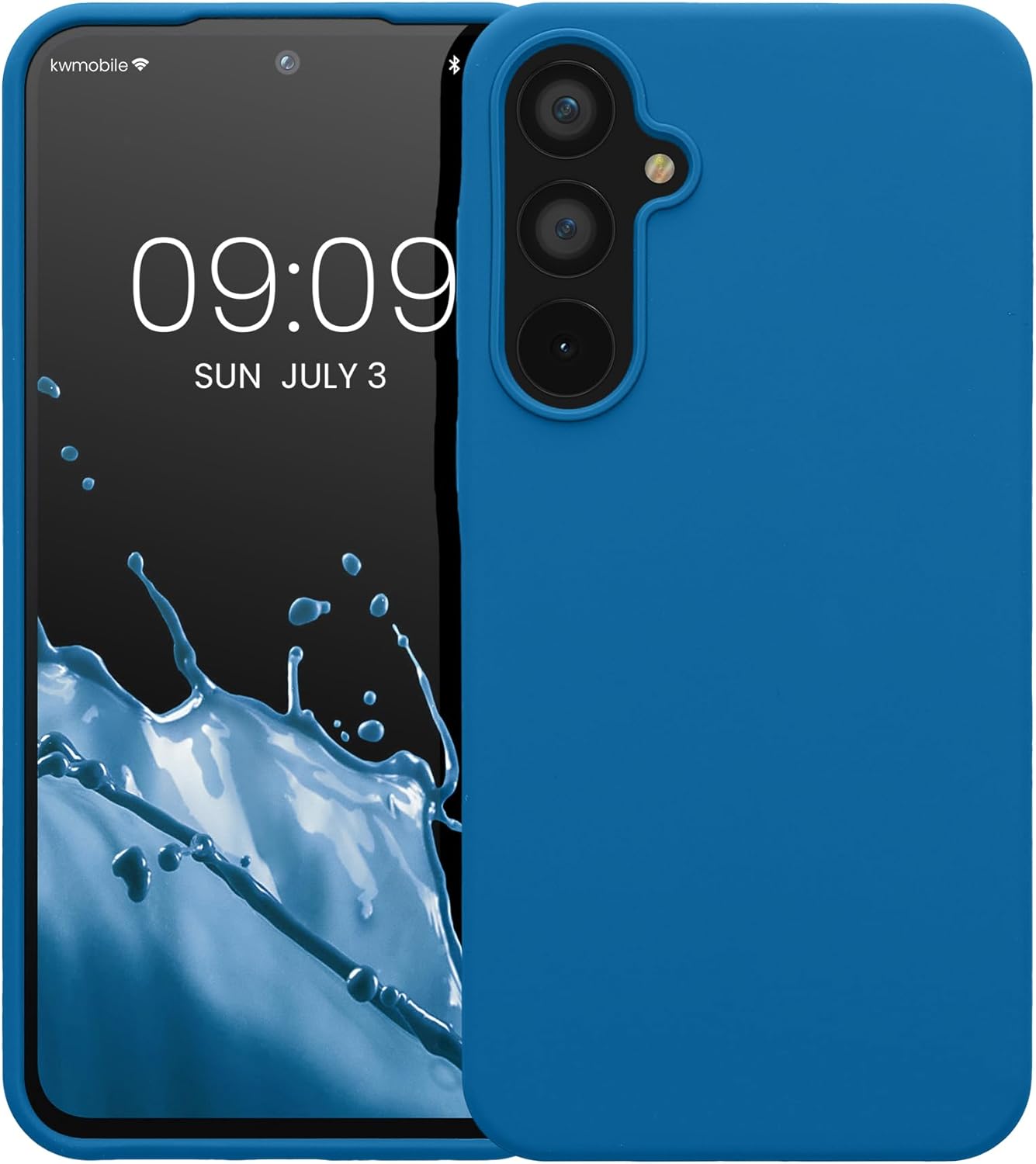 KW Samsung Galaxy A55 5G Θήκη Σιλικόνης Rubberized TPU - Blue Reef