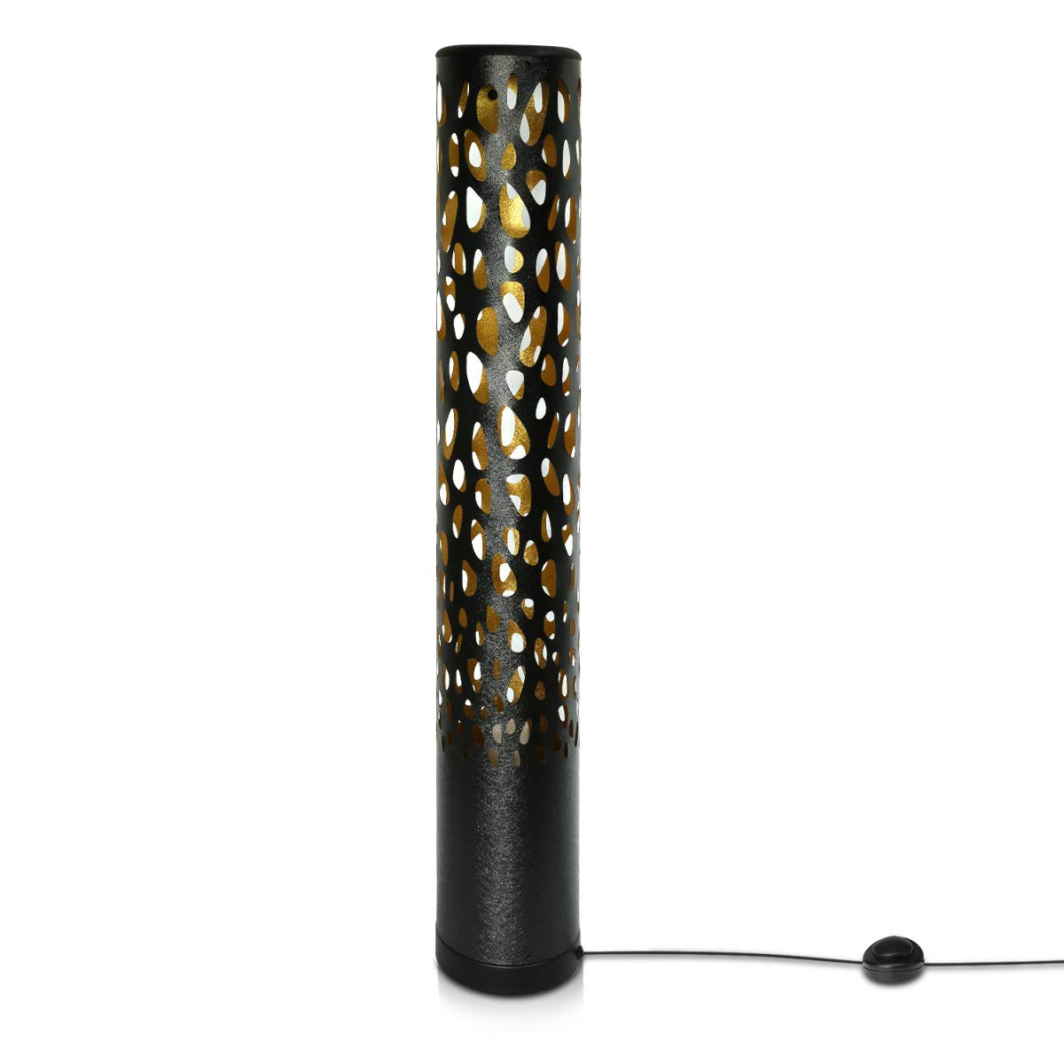 Navaris LED Floor Lamp Φωτιστικό Δαπέδου με Φωτισμό LED - Black - 49034.01