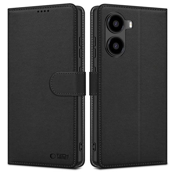 Tech-Protect Xiaomi Poco X7 Pro 5G Θήκη Πορτοφόλι Stand από Δερματίνη - Black