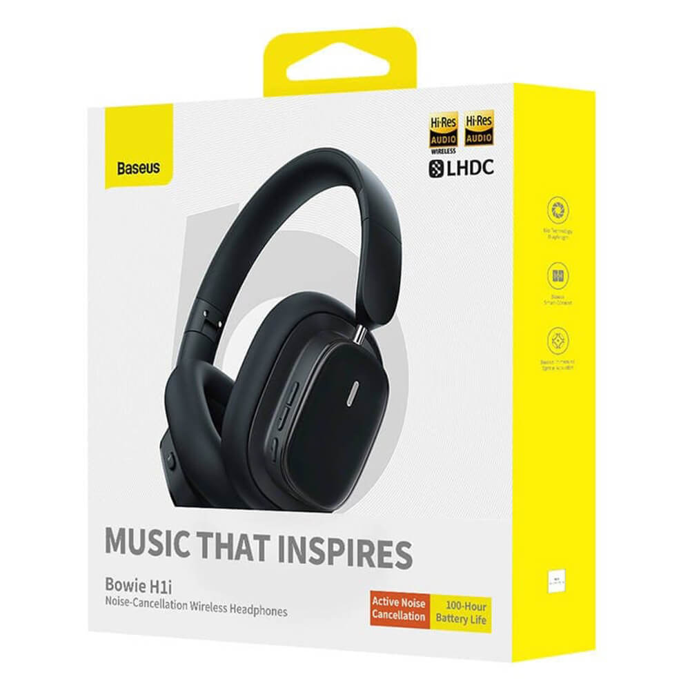 Baseus Bowie H1i Ασύρματα Ακουστικά - Bluetooth 5.3 - Cluster Black