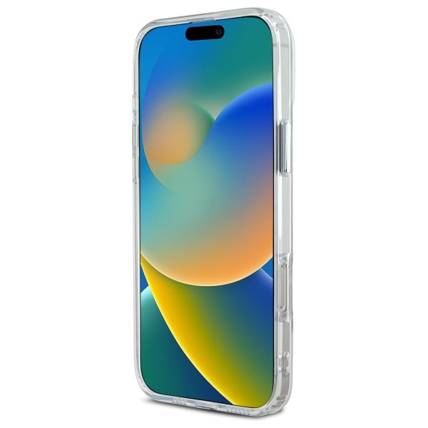 Karl Lagerfeld iPhone 16 Pro - IML Metal Choupette Head - Σκληρή Θήκη με Πλαίσιο Σιλικόνης και MagSafe - White - KLHMP16LHLSCHH