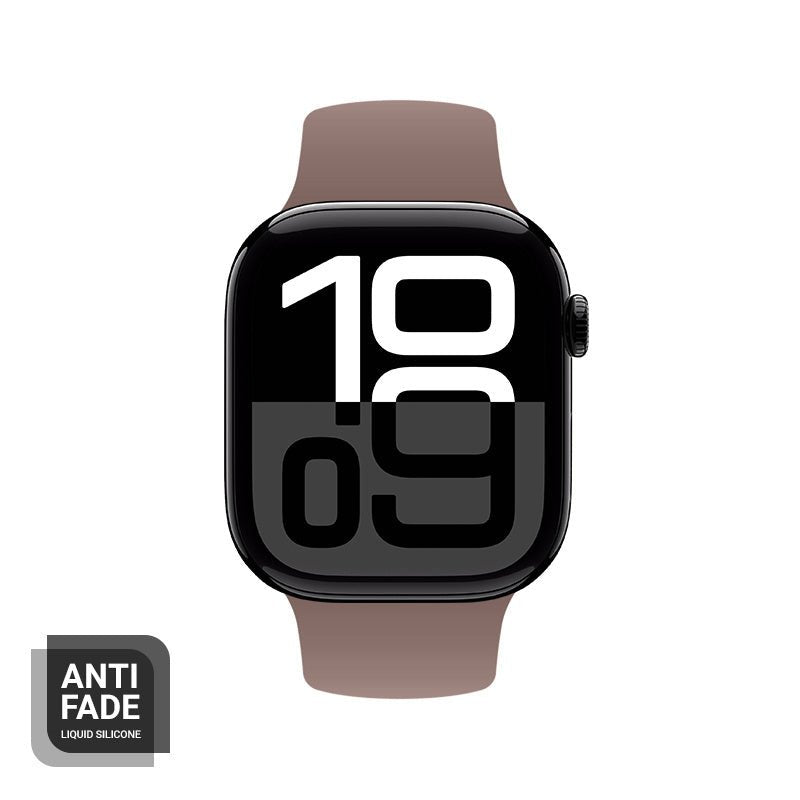 Crong Λουράκι Apple Watch 2/3/4/5/6/7/8/9/10/11 - SE (1/2/3) - 38/40/41/42mm Σιλικόνης - Liquid Strap - Brown