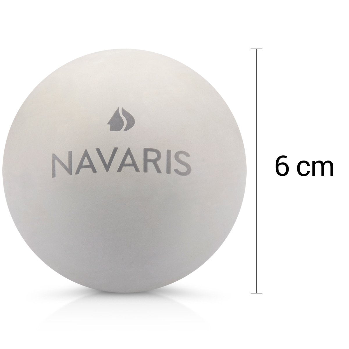 Navaris Lacrosse Massage Balls Set of 2 - Μπάλες Μασάζ για πριν ή μετά την άθληση - Grey / Dark Grey - 41512