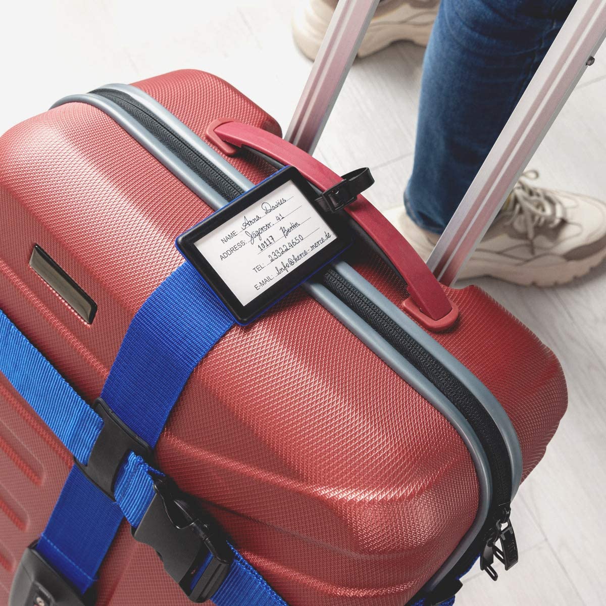 Navaris Ιμάντας Ασφαλείας Αποσκευών με Συνδυασμό TSA - Blue - 51357.04