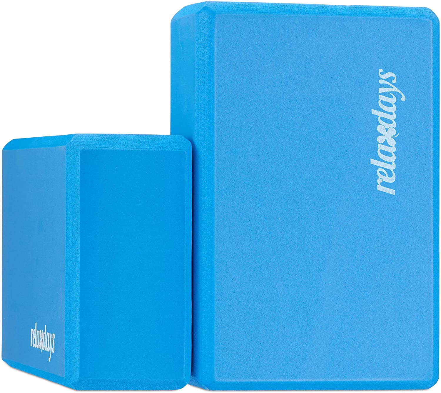 Relaxdays Σετ με 2 Μαξιλάρια Yoga - Blue - 4052025944902