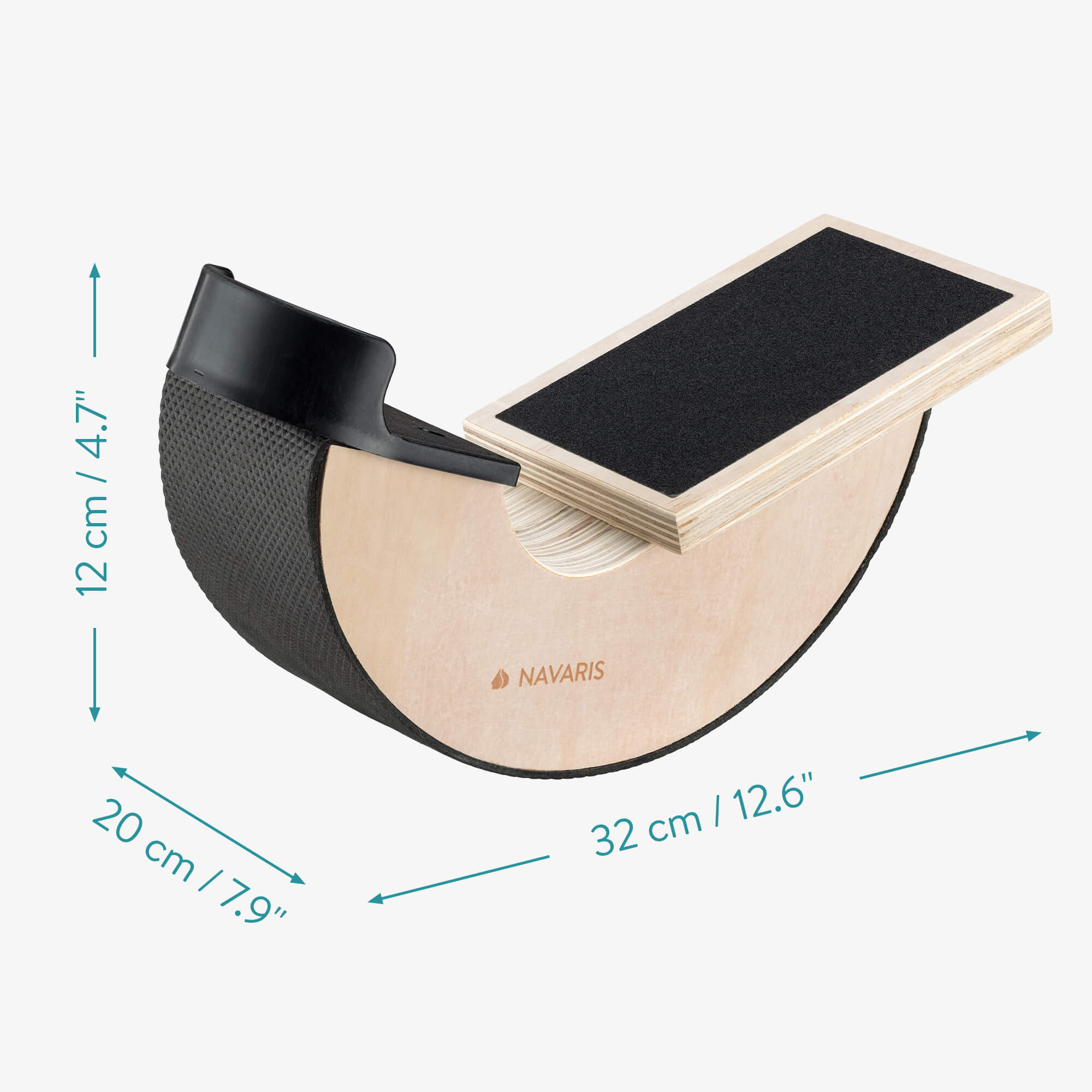 Navaris Ξύλινος Κύλινδρος Εκγύμνασης για Γάμπες Αστραγάλους - 57070.01