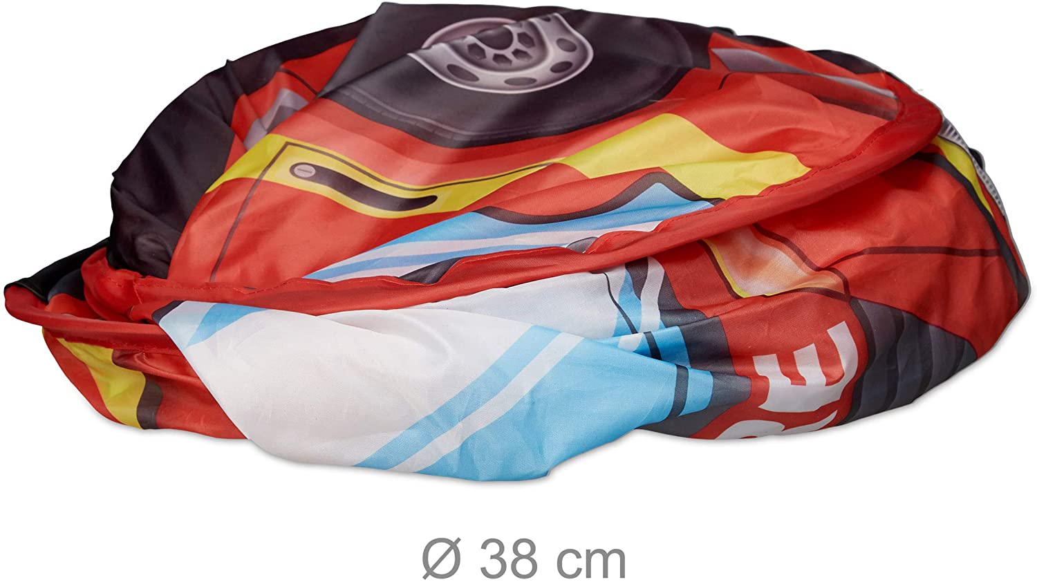 Relaxdays Παιδική Σκηνή - Πυροσβεστικό Όχημα - Red - 4052025224592