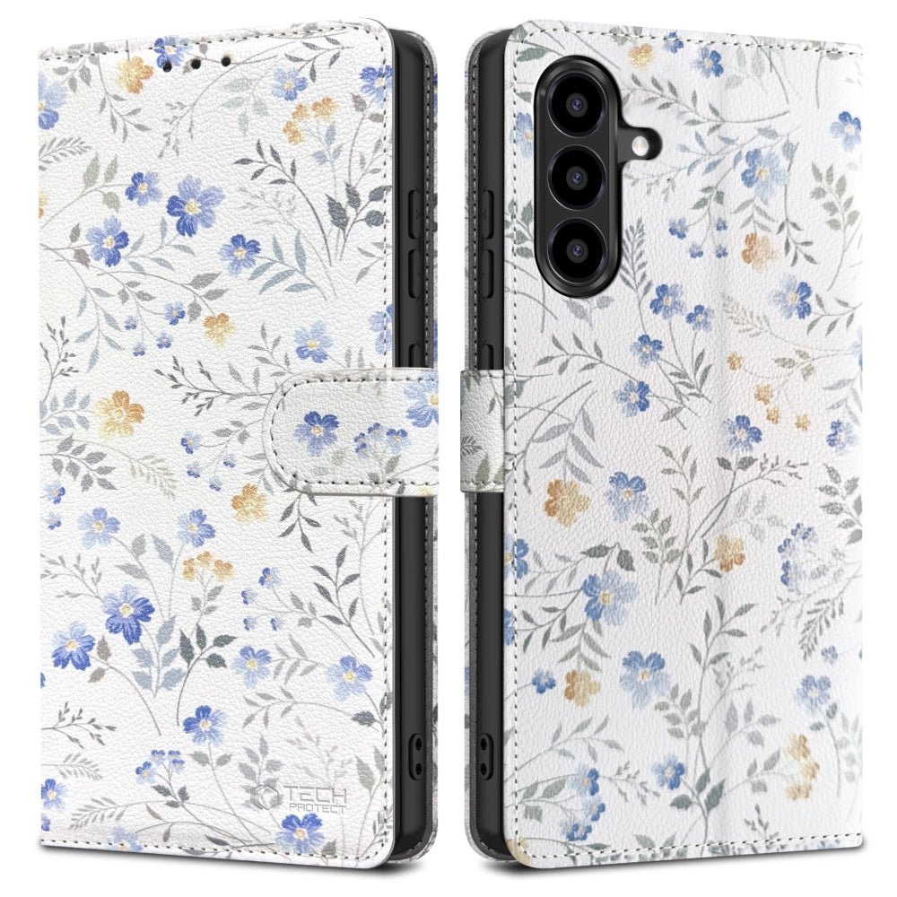 Tech - Protect Samsung Galaxy A56 5G Θήκη Πορτοφόλι Stand από Δερματίνη - Spring Flowers