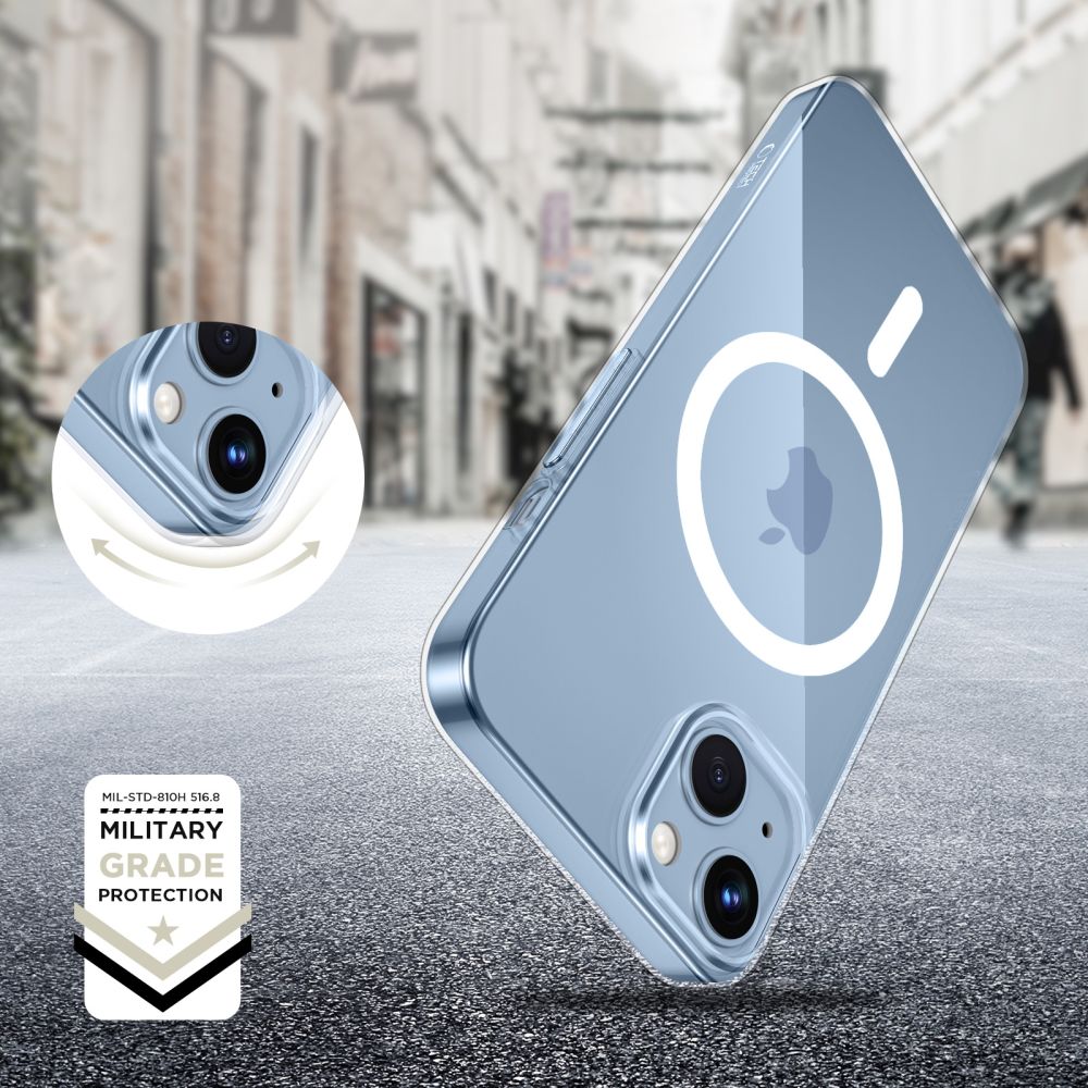 Tech-Protect iPhone 13 / 14 Flexair Θήκη Σιλικόνης TPU με MagSafe - Διάφανη