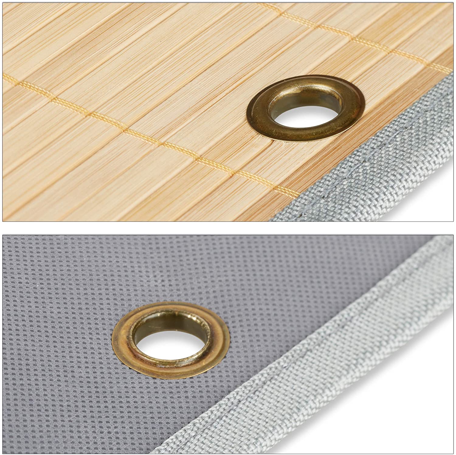 Relaxdays Διοργανωτής Τοίχου από Μπαμπού για το Γραφείο και τον Διάδρομο - Grey - Large - 4052025960940