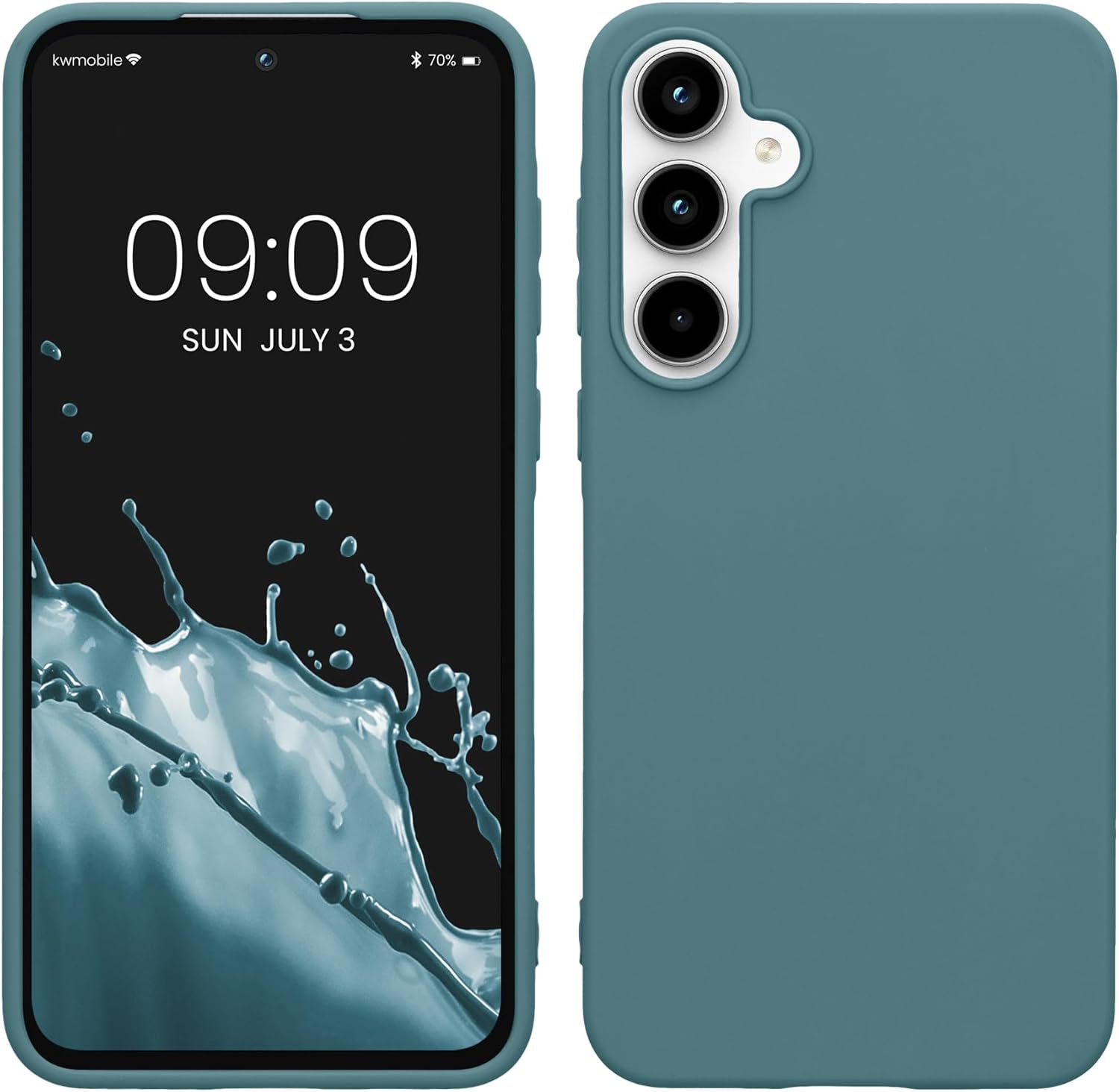 KW Samsung Galaxy A55 5G Λεπτή Θήκη Σιλικόνης TPU - Arctic Night