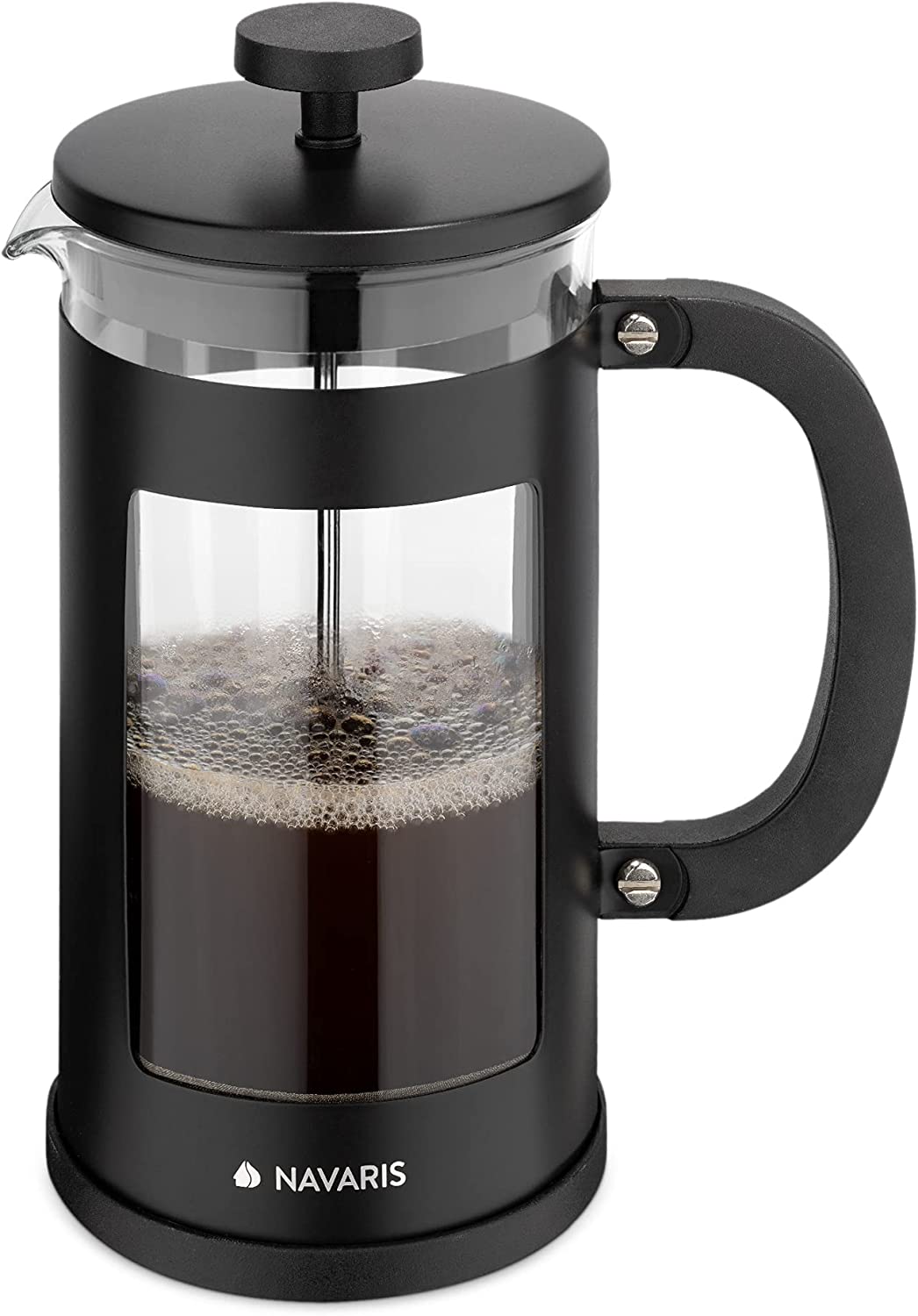 Navaris French Press Coffee Maker Γαλλική Καφετιέρα - Black - 46547.02.3