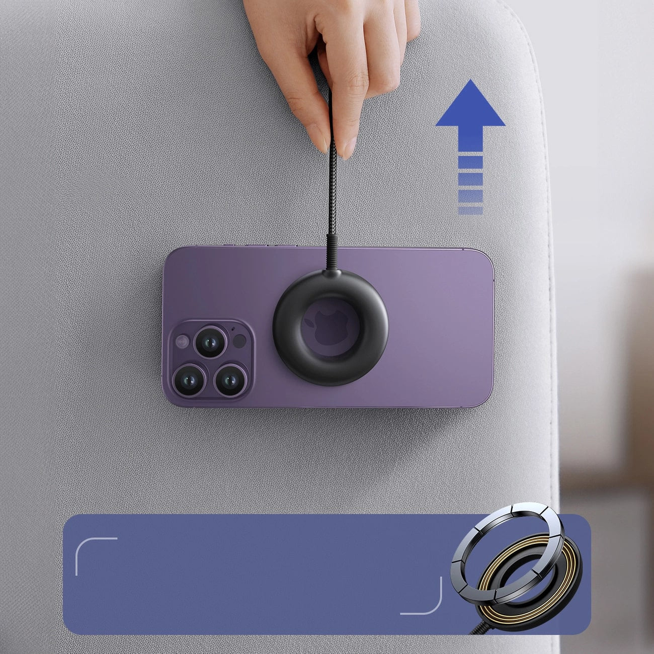 Joyroom JR-WQM03 15W Ασύρματος Μαγνητικός Φορτιστής MagSafe - Black