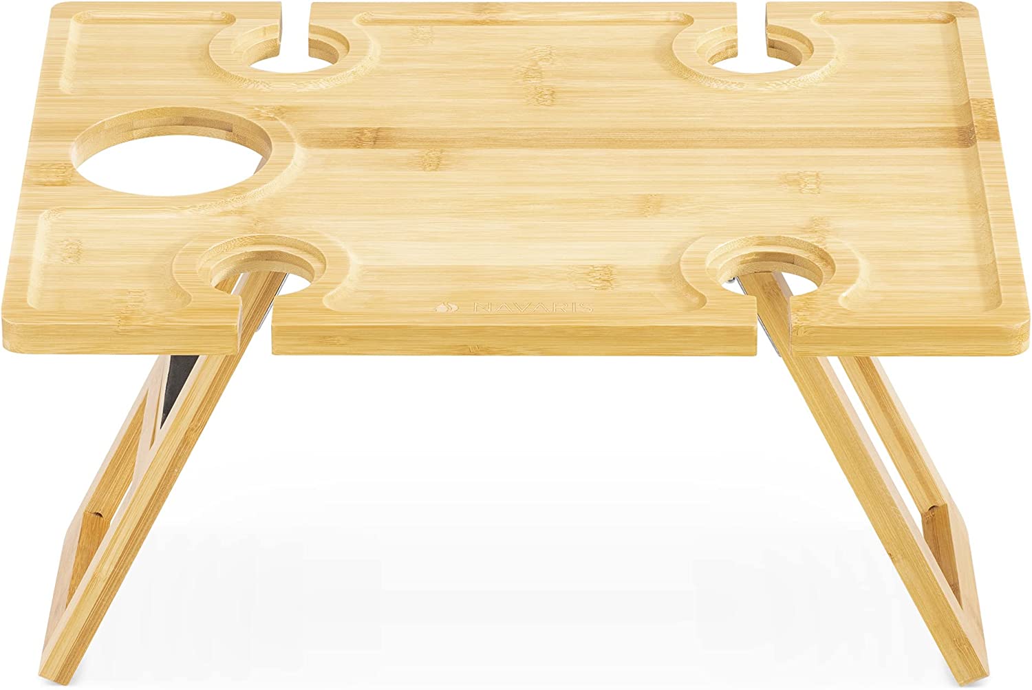 Navaris Φορητό Πτυσσόμενο Τραπεζάκι Πικνίκ - Light Brown - 56161.01