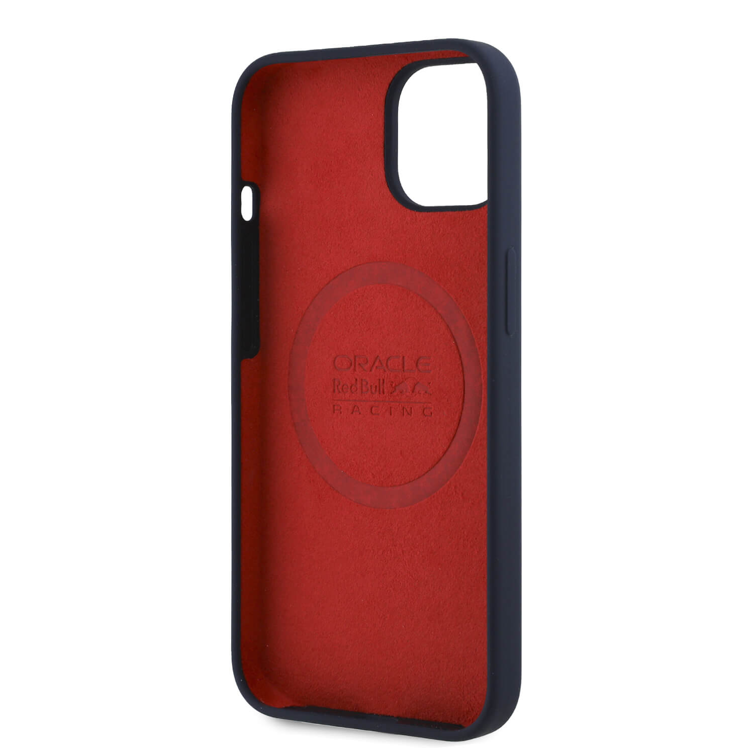 Red Bull iPhone 15 - Silicone Horizontal Logo - MagSafe Σκληρή Θήκη με Πλαίσιο Σιλικόνης - Navy - RBHMP15S24SIHSRV