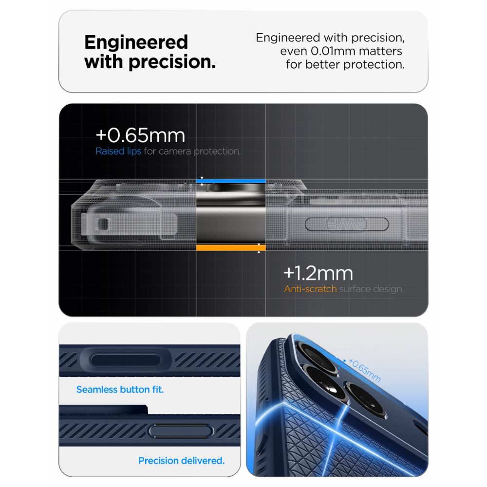 Spigen iPhone 18 Pro / iPhone 17 Pro - Θήκη Σιλικόνης - Liquid Air - Navy Blue