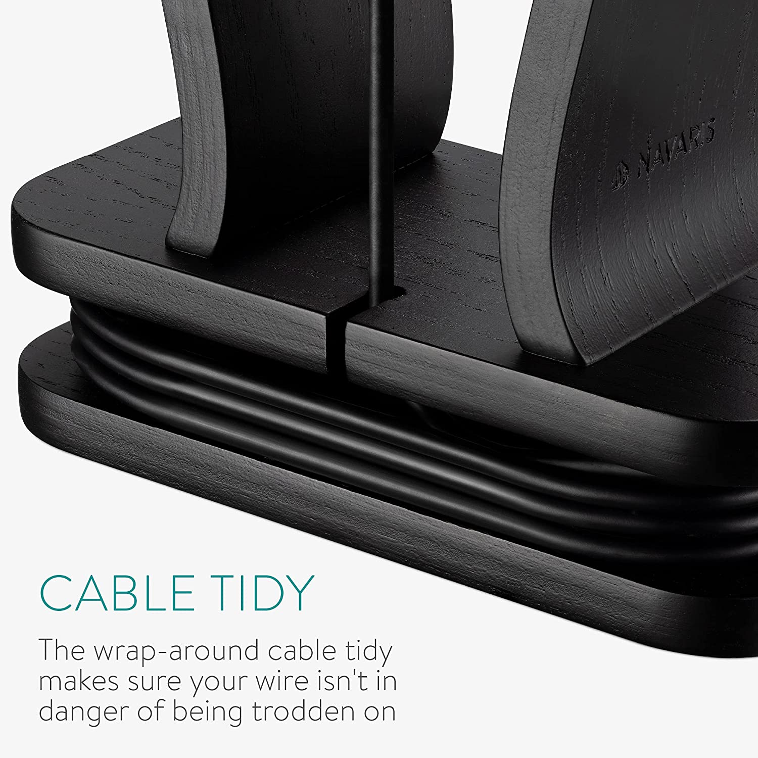 Navaris Βάση Ακουστικών από Ξύλο Καρυδιάς - Black Oak - 53329.01