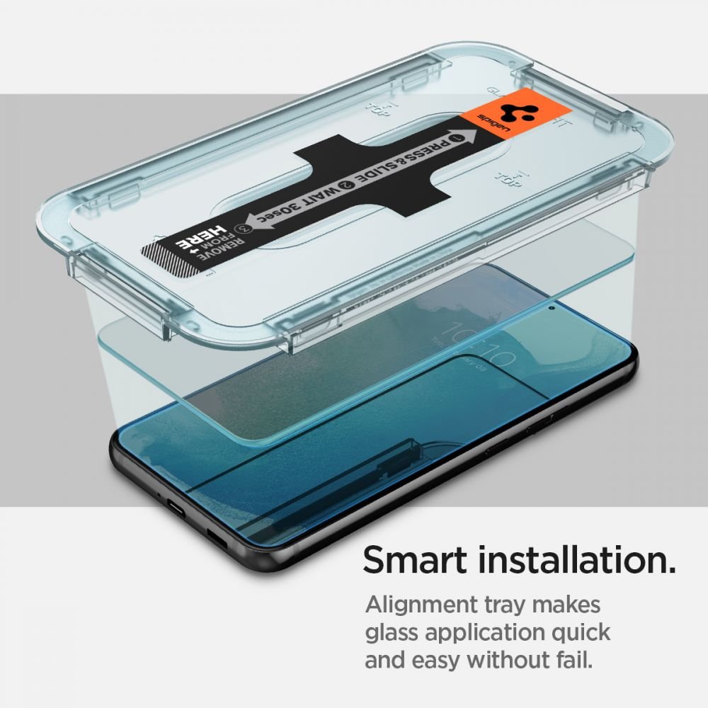 Spigen Samsung Galaxy S22 Plus Glas.TR EZ Fit 0.2mm 2.5D 9H Tempered Glass Αντιχαρακτικό Γυαλί Οθόνης - 2 Τεμάχια - Clear - AGL04145
