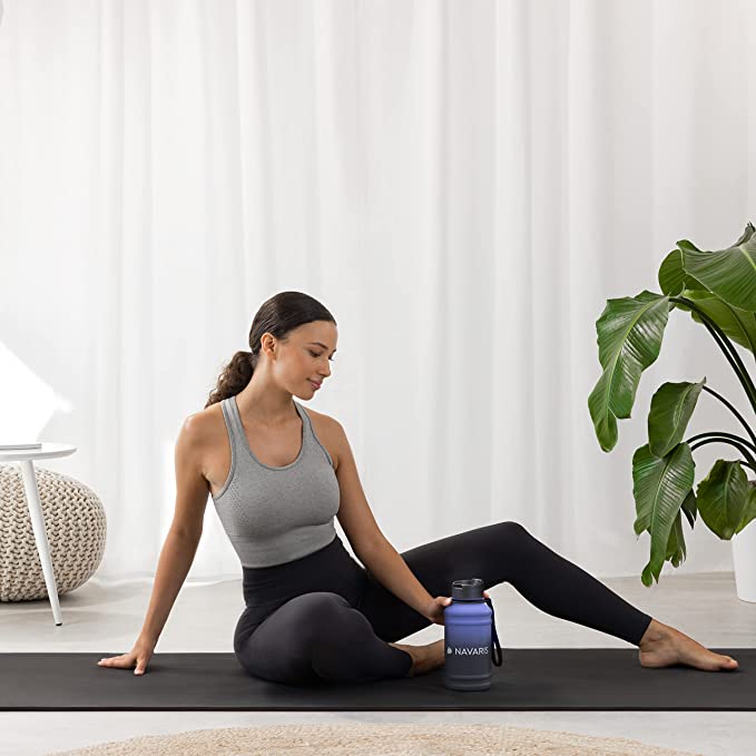 Navaris Μπουκάλι Νερού από Ανοξείδωτο Ατσάλι - 1.3 L - Blue - 52873.04.02