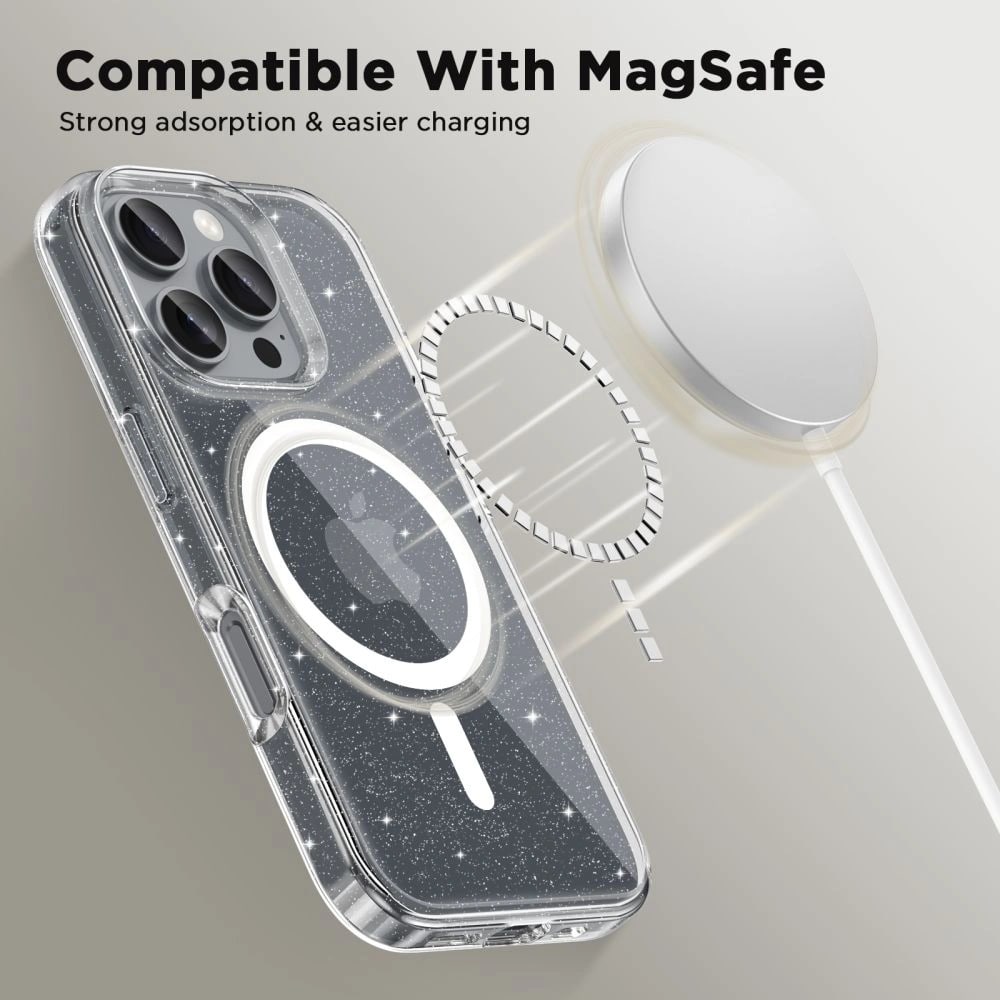 Tech-Protect iPhone 16e Flexair Θήκη Σιλικόνης TPU με MagSafe - Glitter