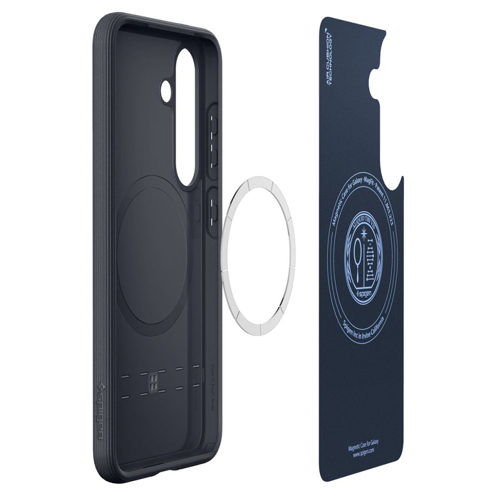 Spigen Samsung Galaxy S25 Plus - Parallax Mag Θήκη Σιλικόνης με Σκληρό Πλαίσιο και MagSafe - Navy Violet