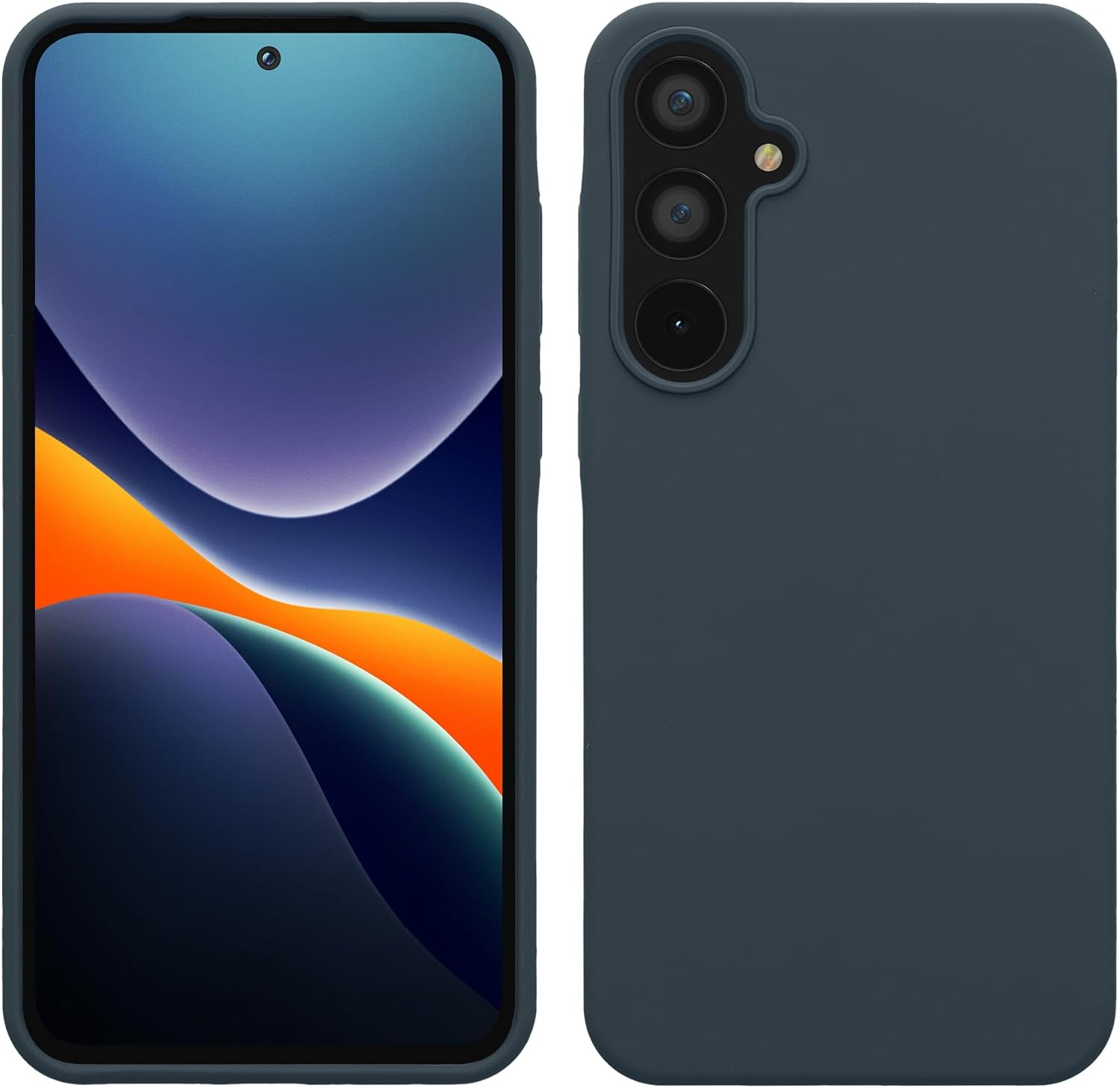 KW Samsung Galaxy A55 5G Θήκη Σιλικόνης Rubberized TPU - Dark Slate