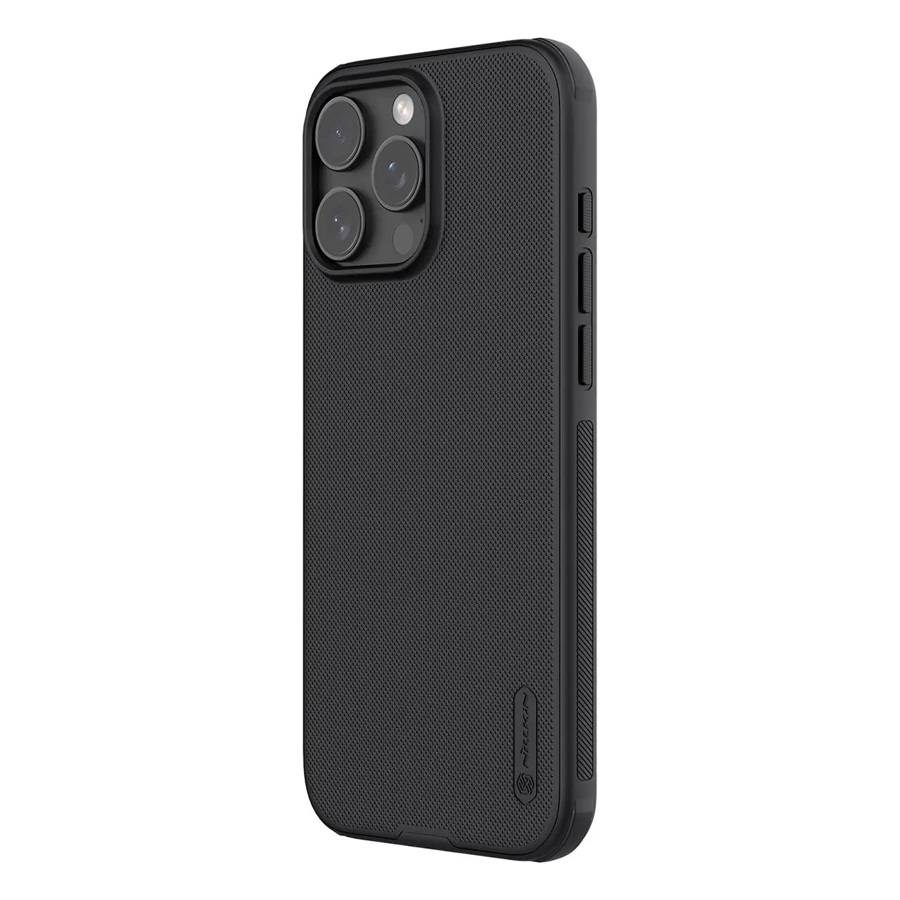 Nillkin iPhone 16 Pro Max Super Frosted Shield Pro Σκληρή Θήκη με Πλαίσιο Σιλικόνης - Black