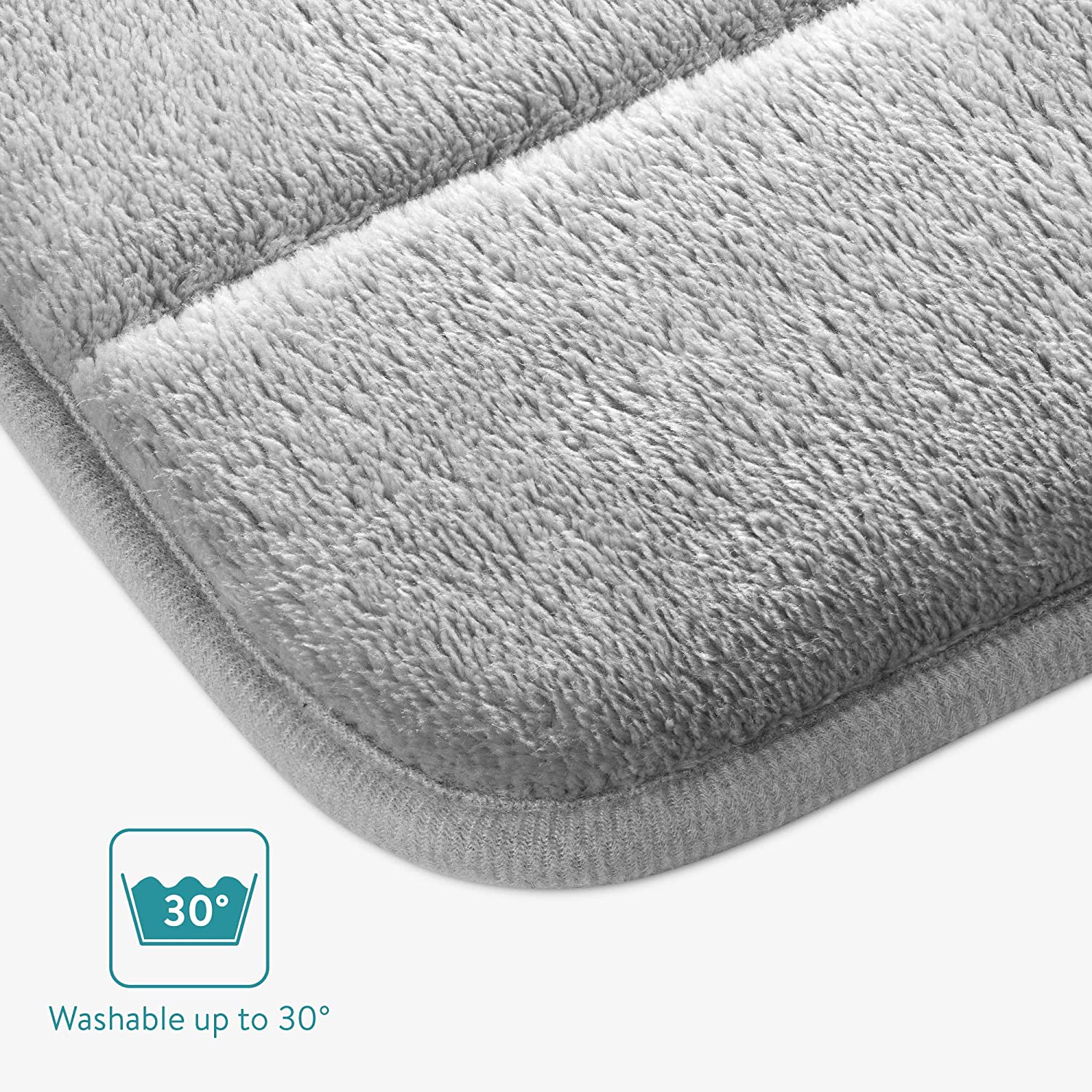 Navaris Χαλάκι Μπάνιου με Αφρό Μνήμης - Grey - 53378.25