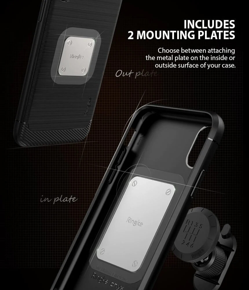 Ringke Gear Mount - Μαγνητική Βάση Αυτοκινήτου για το Ταμπλό - Black