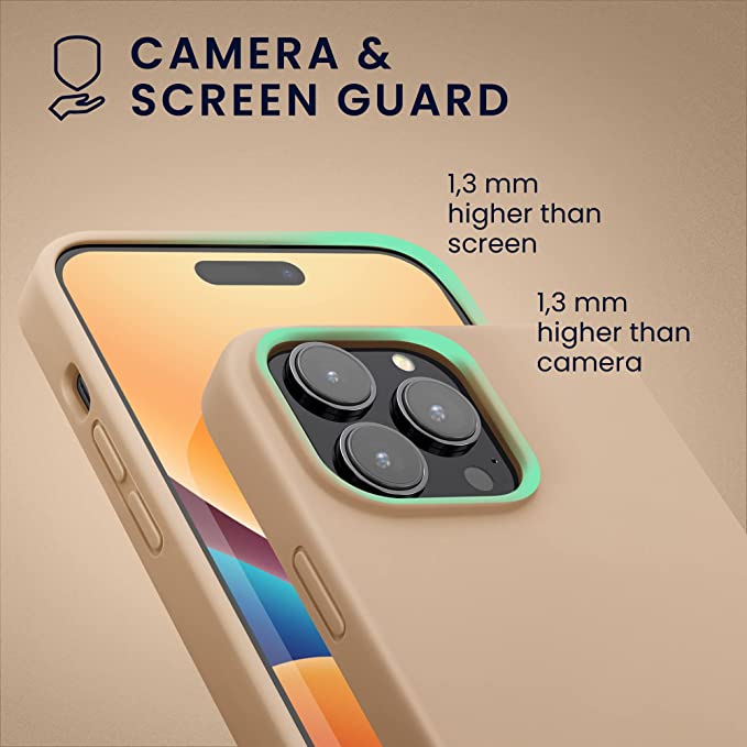 KW iPhone 14 Pro Max Θήκη Σιλικόνης Rubberized TPU - Mother Of Pearl - 59074.154