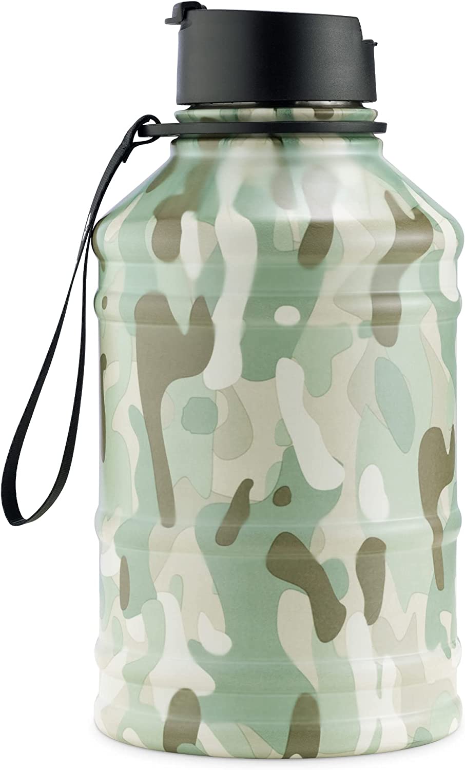 Navaris Μπουκάλι Νερού από Ανοξείδωτο Ατσάλι - BPA Free - 2.2 L - Camouflage - 56010.01