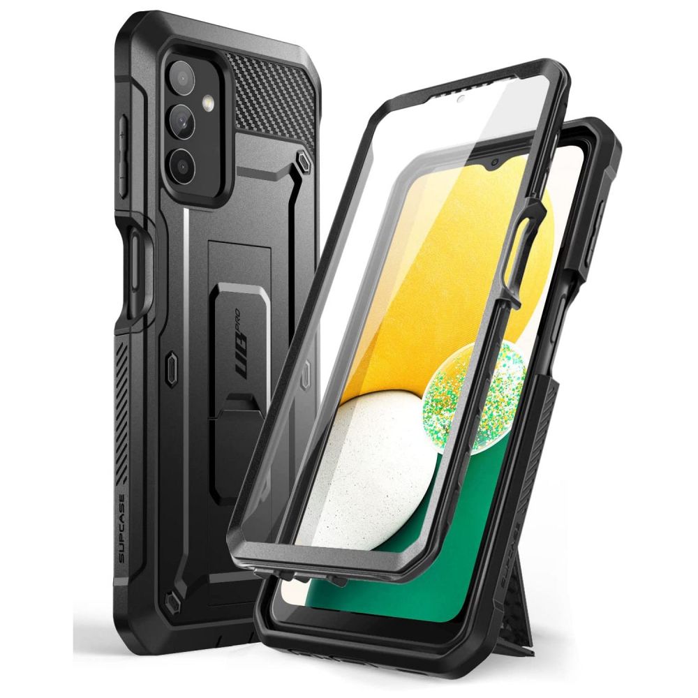 Supcase Samsung Galaxy A13 4G Unicorn Beetle Pro Σκληρή Θήκη με Προστασία Οθόνης και Stand - Black