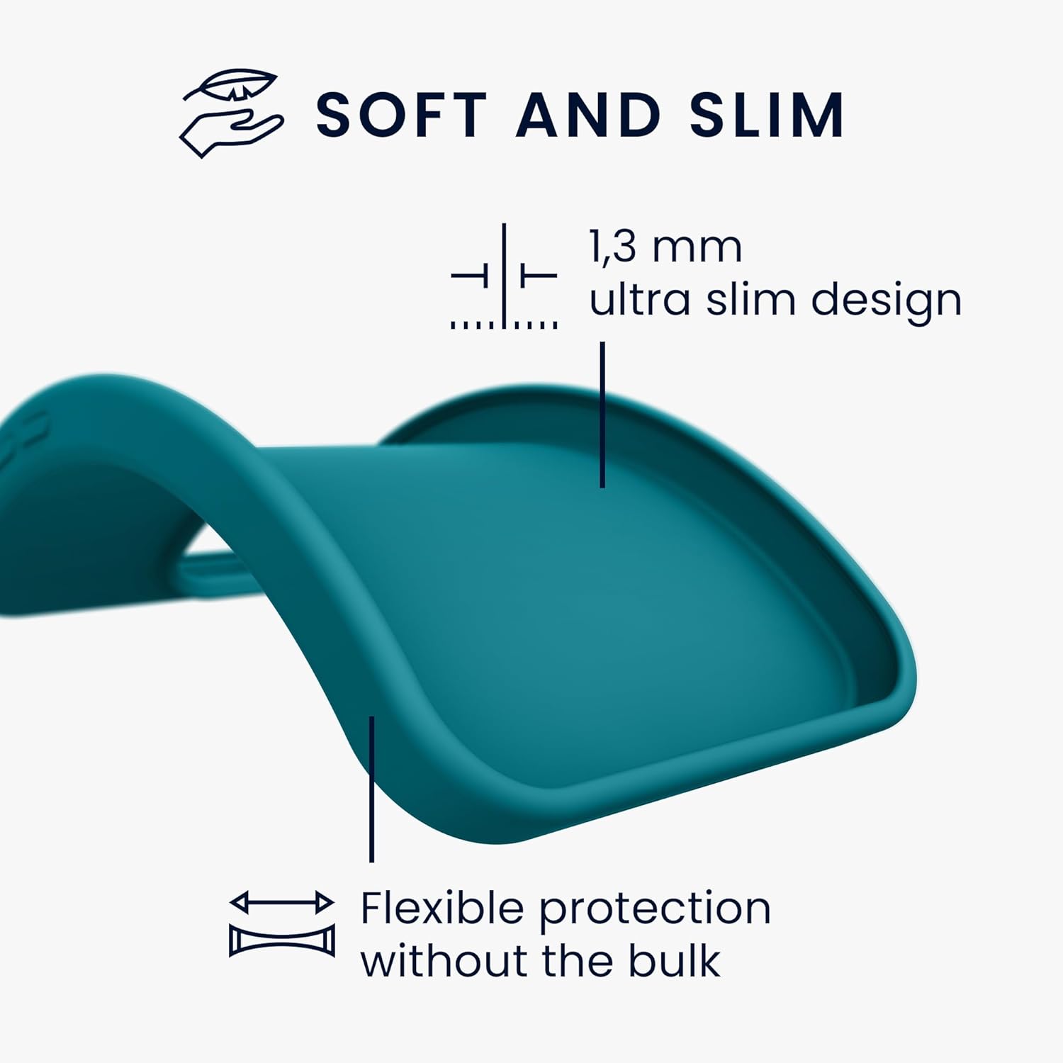 KW Xiaomi Redmi Note 13 Pro+ 5G Λεπτή Θήκη Σιλικόνης TPU - Matte Petrol