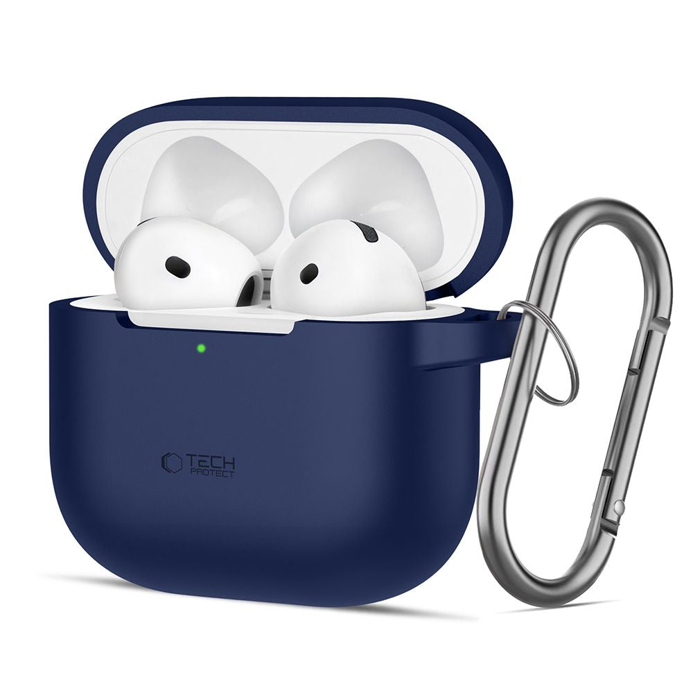 Tech-Protect AirPods 4 Θήκη Σιλικόνης - Silicone Hook - Navy Blue