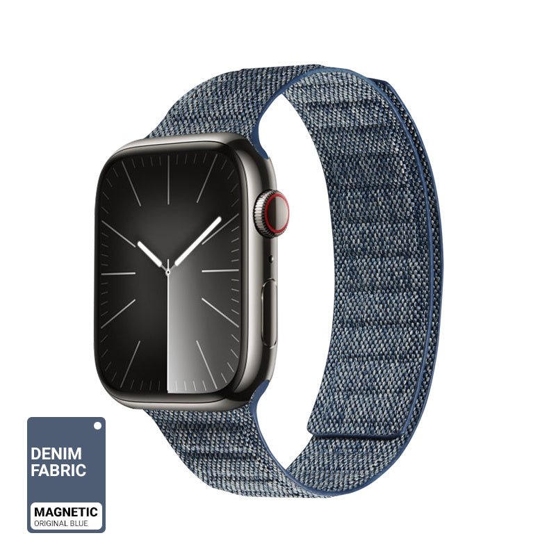 Crong Λουράκι Apple Watch 4/5/6/7/8/9/10/11 - SE (1/2/3) - ULTRA (1/2/3) - 44/45/46/49mm από Νάιλον - Melange - Blue Melange