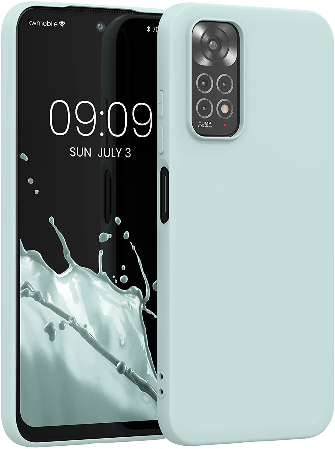 KW Xiaomi Redmi Note 11 / Redmi Note 11S Θήκη Σιλικόνης TPU - Frosty Mint - 57368.200