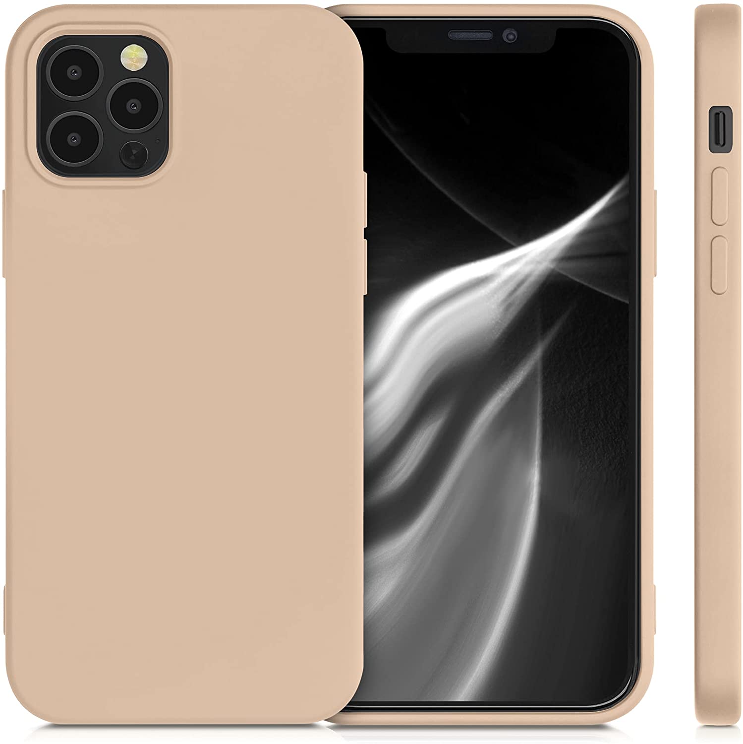 KW iPhone 12 / iPhone 12 Pro Θήκη Σιλικόνης Rubberized TPU - Antique Pink - 53844.10