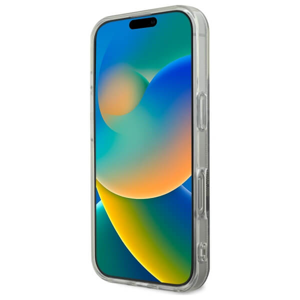 Guess iPhone 16 Pro - IML 4G MagSafe - Σκληρή Θήκη με Πλαίσιο Σιλικόνης και MagSafe - Brown - GUHMP16LH4STW