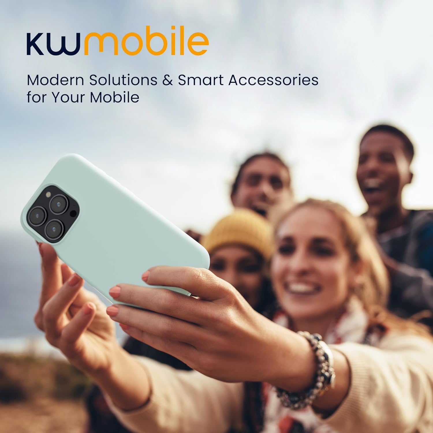 KW iPhone 16 Pro Θήκη Σιλικόνης Rubberized TPU - Cool Mint