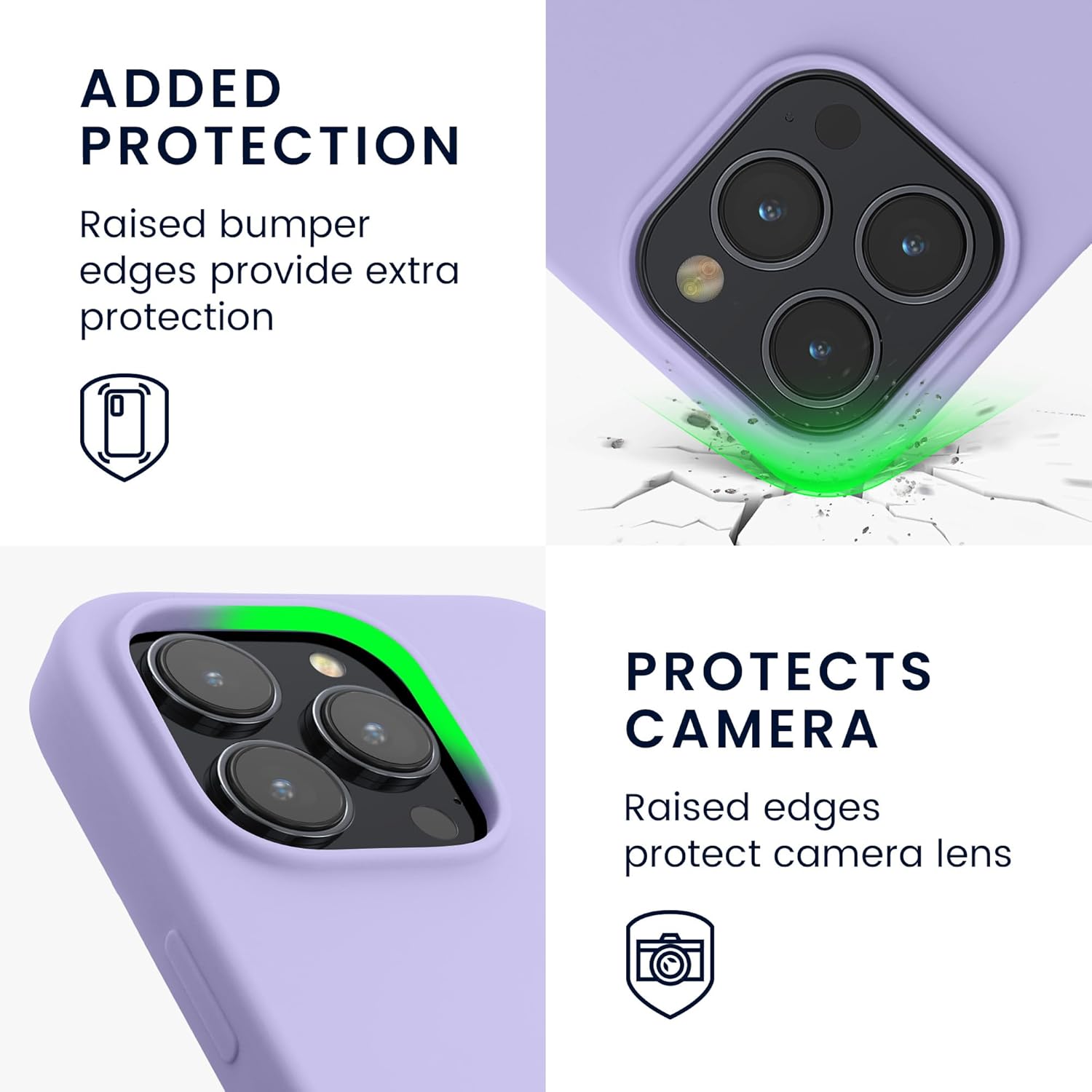 KW iPhone 15 Pro Θήκη Σιλικόνης Rubberized TPU - Lavender