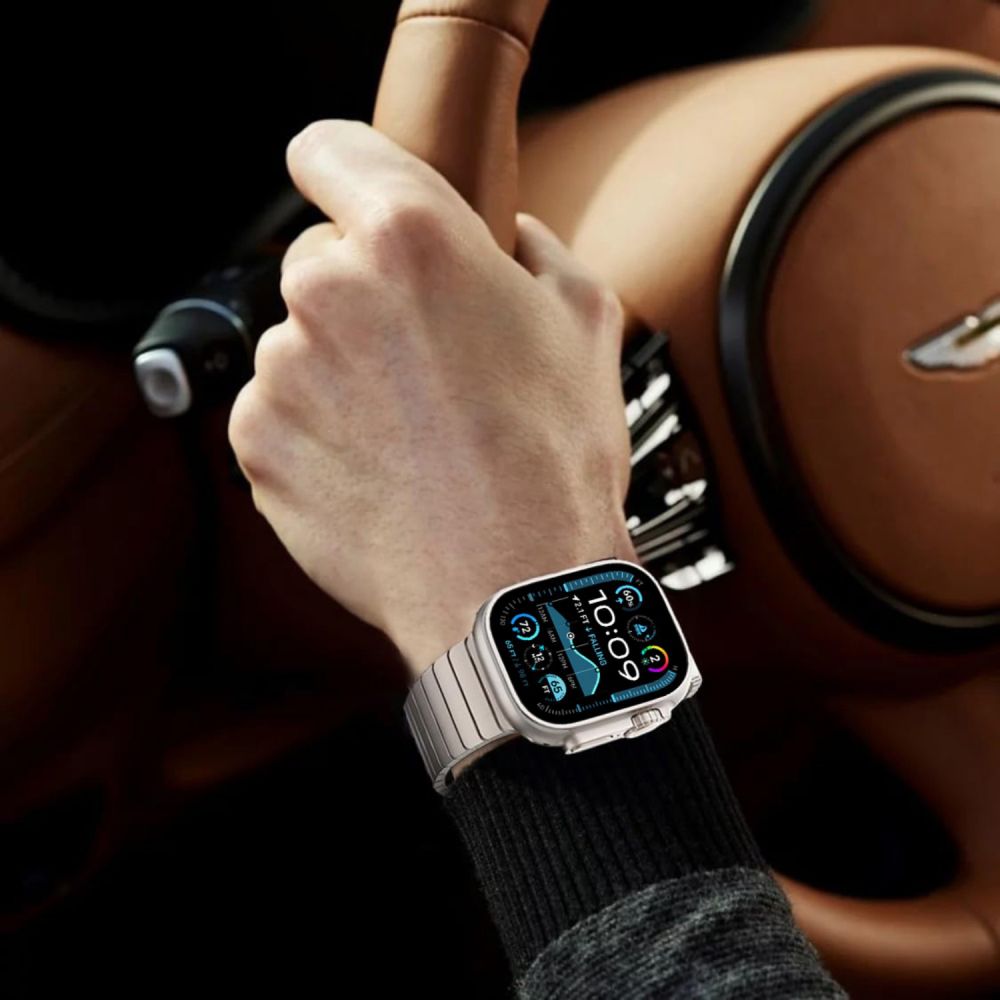 Tech - Protect Λουράκι Apple Watch 8/9/10/11 - SE (1/2/3) - Ultra (1/2/3) – 44/45/46/49mm LinkBand από Ανοξείδωτο Ατσάλι - Silver