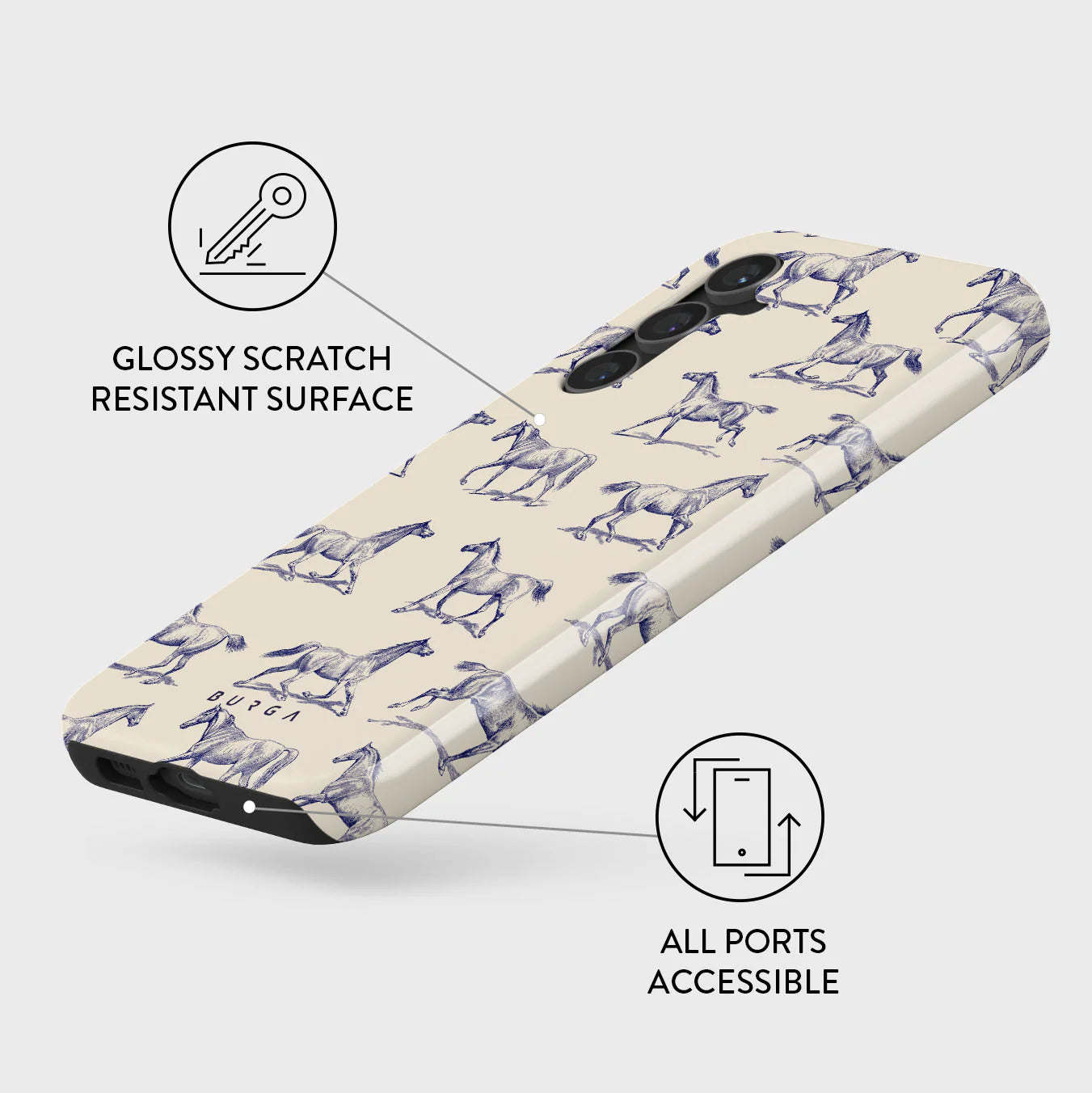 Burga Samsung Galaxy S23 FE Fashion Tough Σκληρή Θήκη - Derby Race