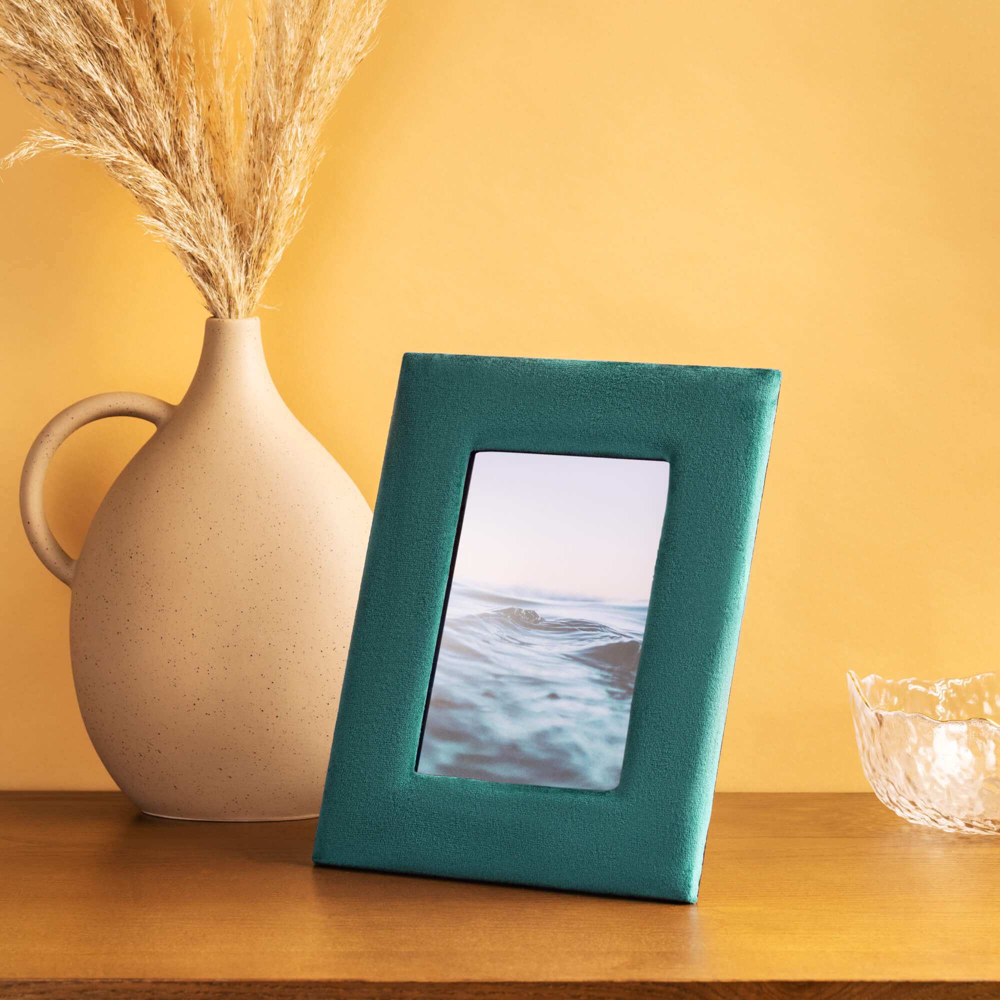 Navaris Κορνίζα από Βελούδο για Φωτογραφία 18 x 13 cm - Dark Green - 55550.80