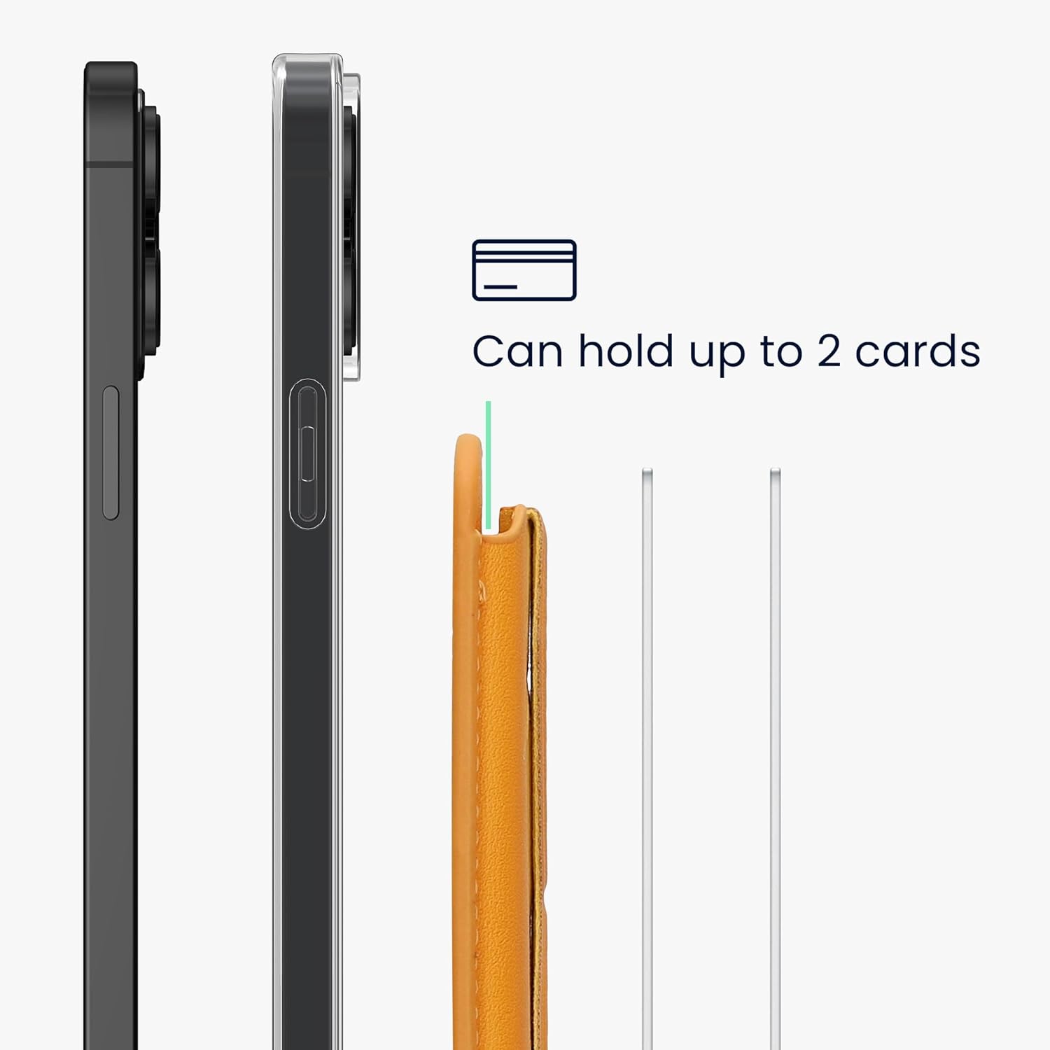 KW iPhone Μαγνητική Θήκη για Πιστωτικές Κάρτες από Συνθετικό Δέρμα με Stand - Yellow